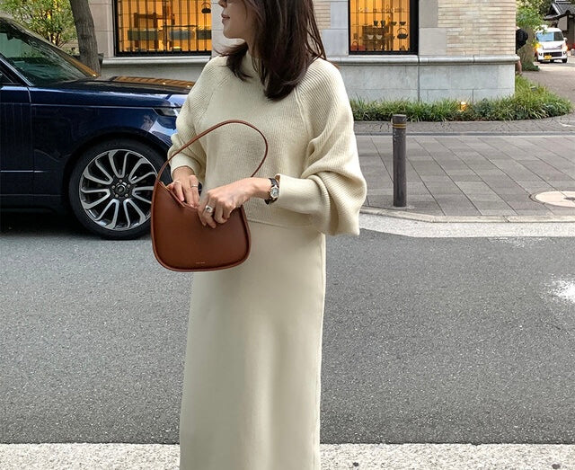 KNIT SET DRESS
