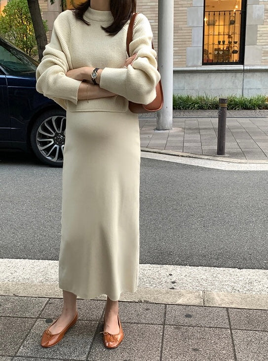 KNIT SET DRESS