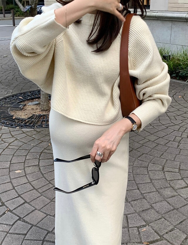 KNIT SET DRESS
