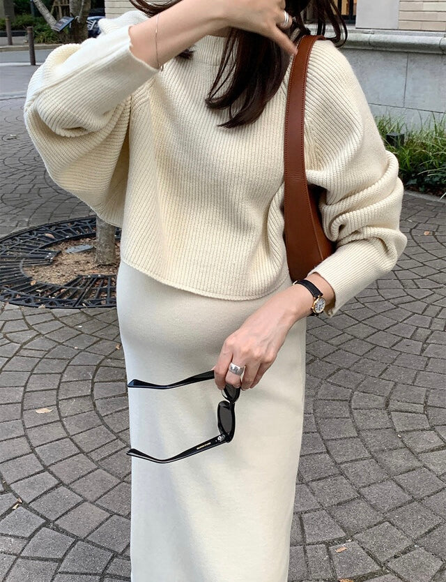 KNIT SET DRESS