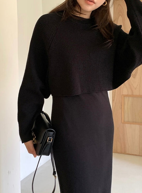 KNIT SET DRESS