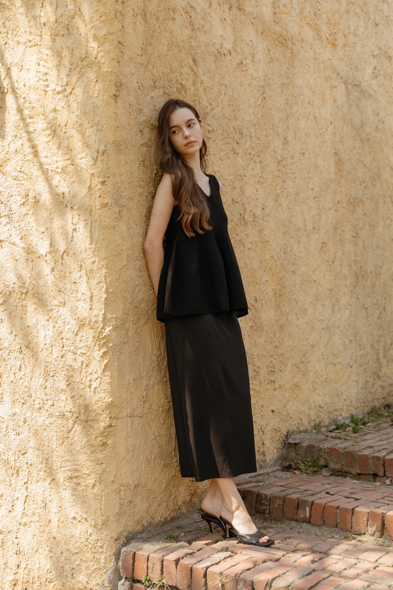 Rose Puff Knit Sleeveless