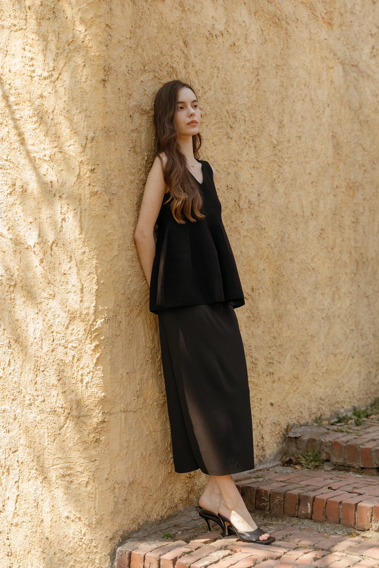 Rose Puff Knit Sleeveless