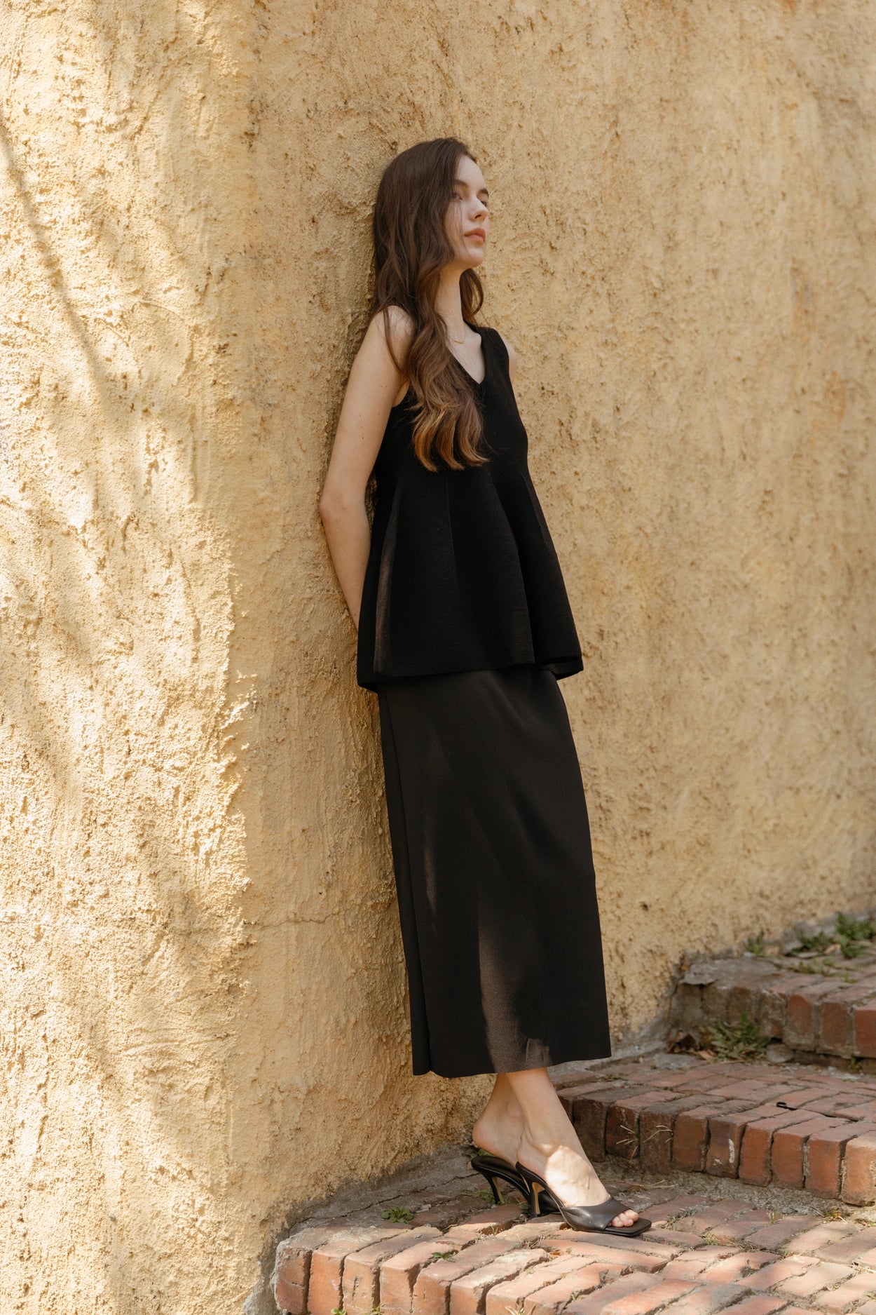 Rose Puff Knit Sleeveless