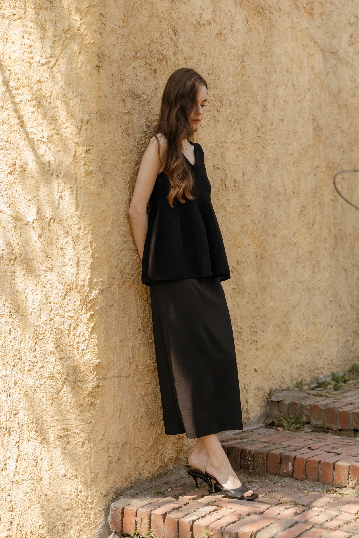 Rose Puff Knit Sleeveless