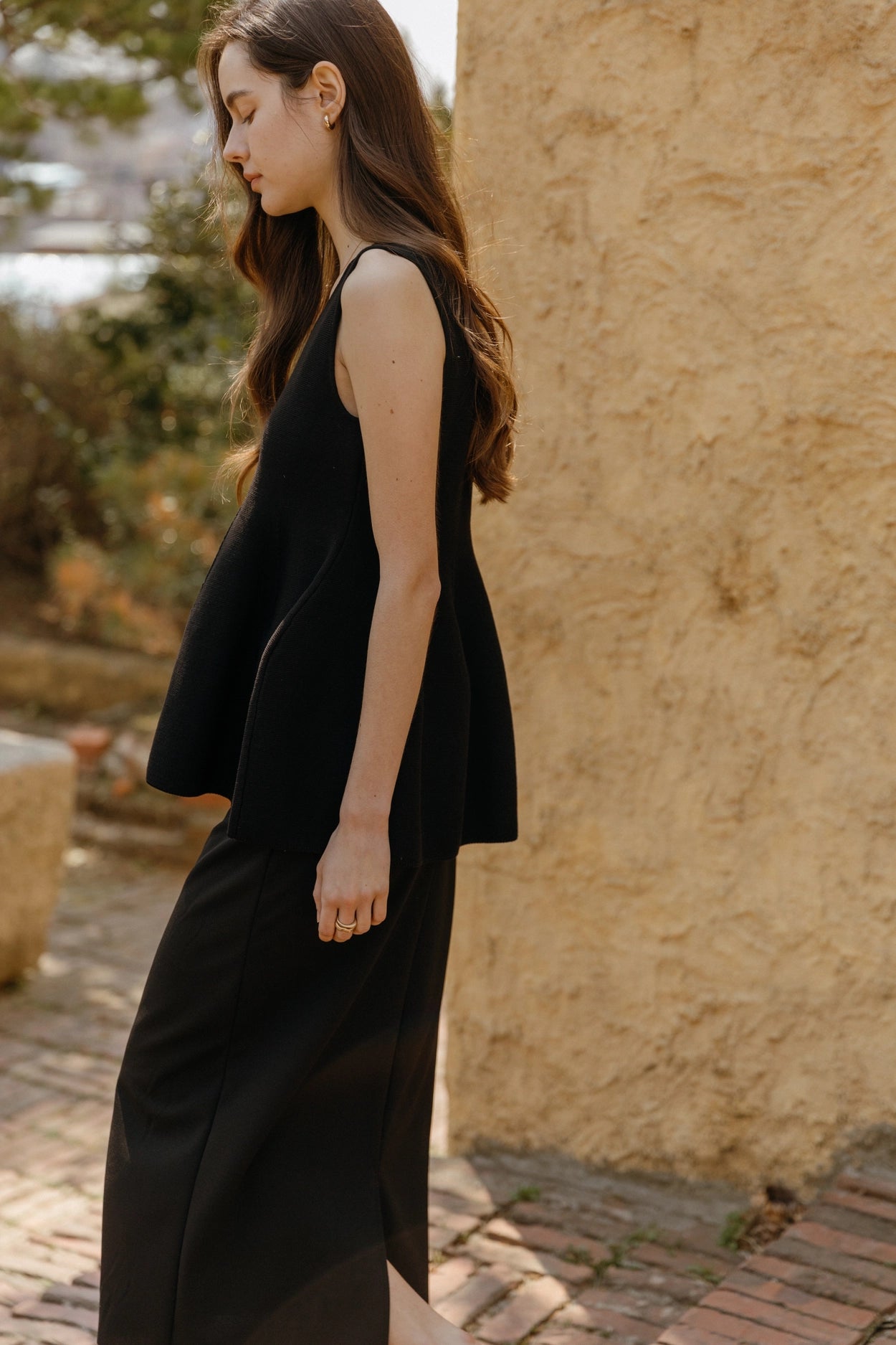 Rose Puff Knit Sleeveless