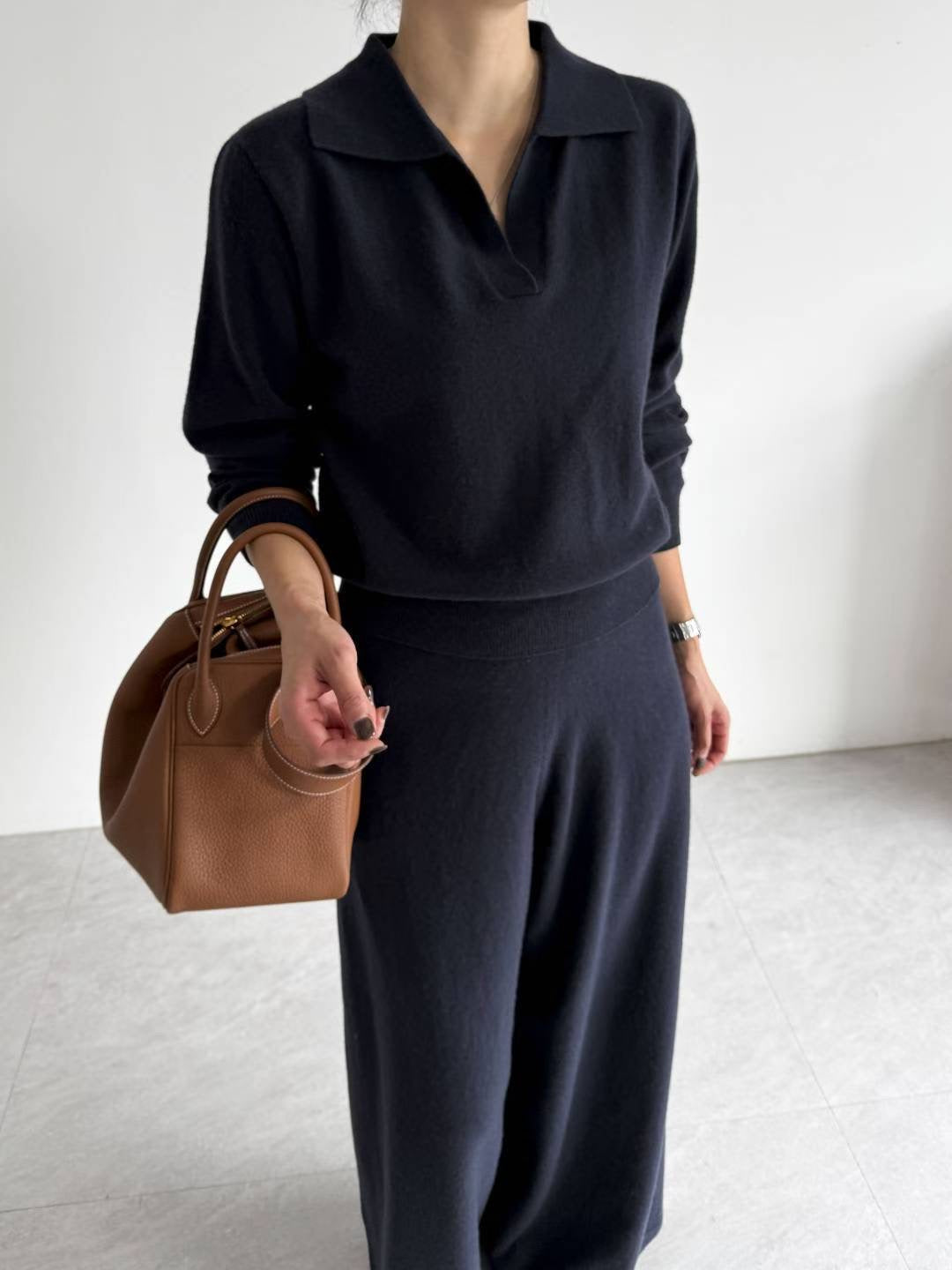 CASHEMERE V-NECK SWEATER SET