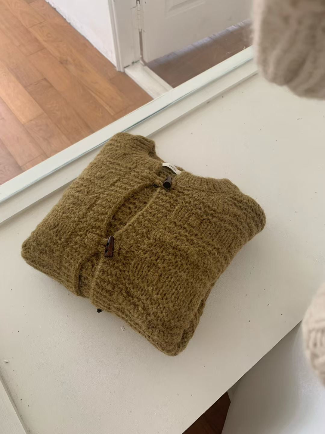 Wool Knit Toggle Cardigan