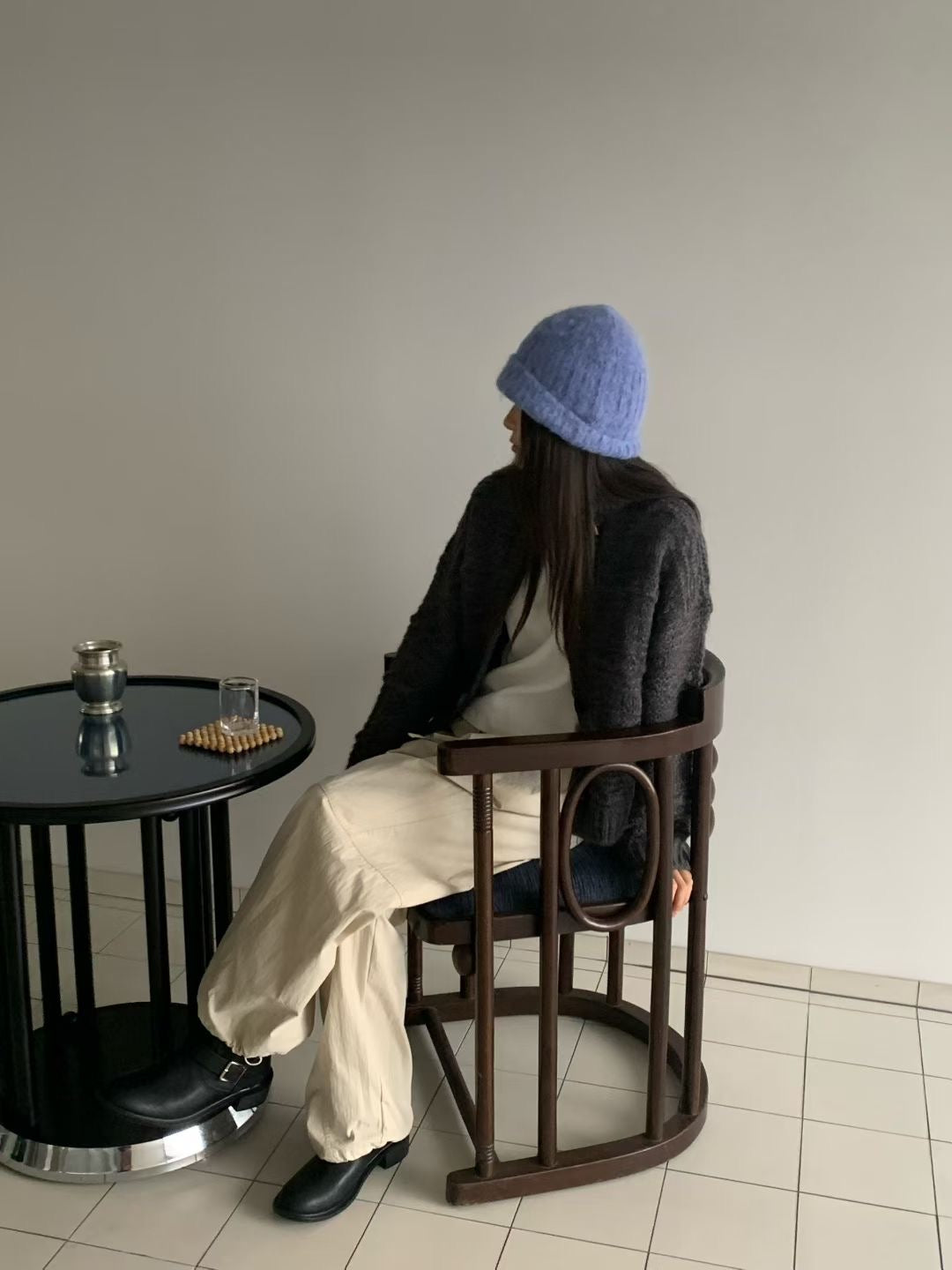 Wool Knit Toggle Cardigan