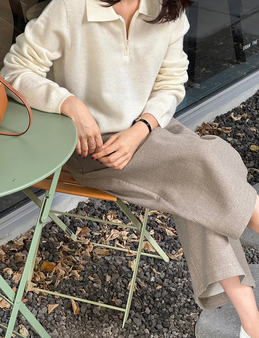 Wool Culotte Pants