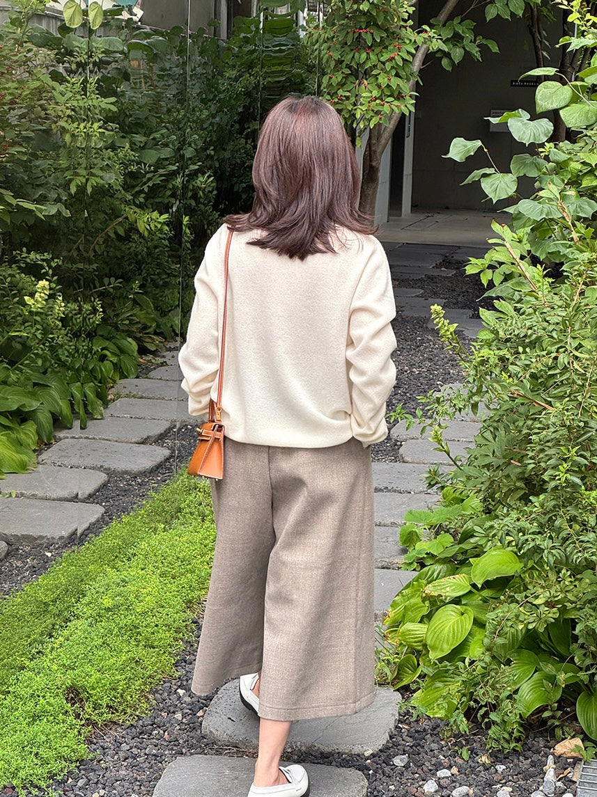Wool Culotte Pants