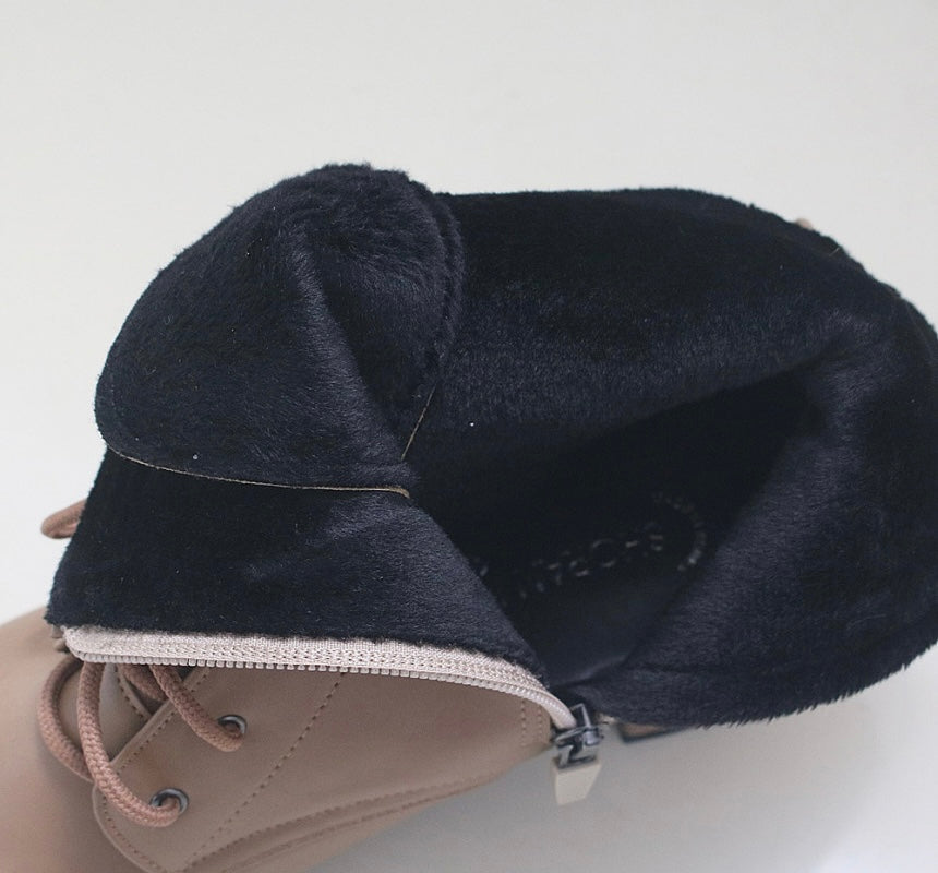 FUR-LINED COMBAT BOOT