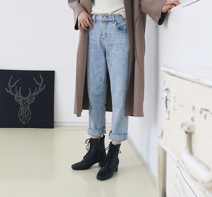 FUR-LINED COMBAT BOOT