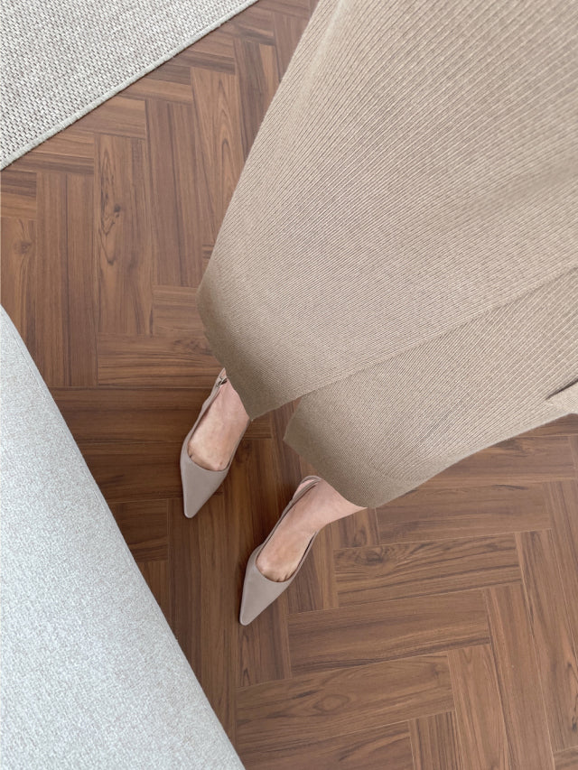 Belted Knit Wrap Dress