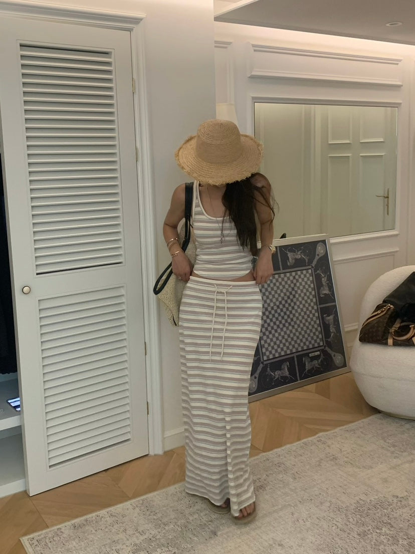 Striped Knit Set