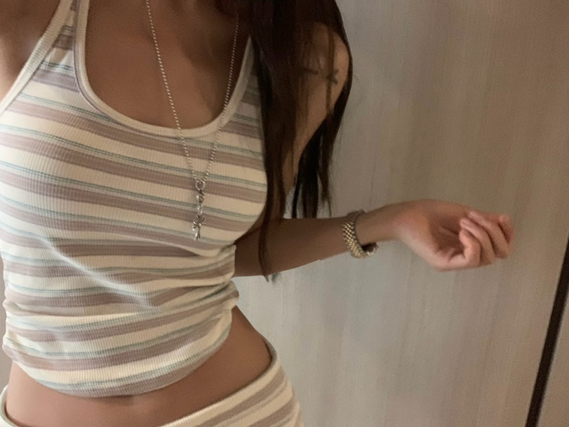 Striped Knit Set