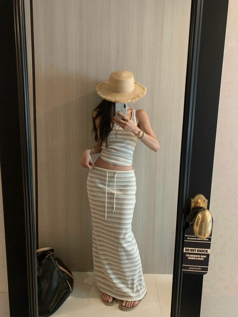 Striped Knit Set